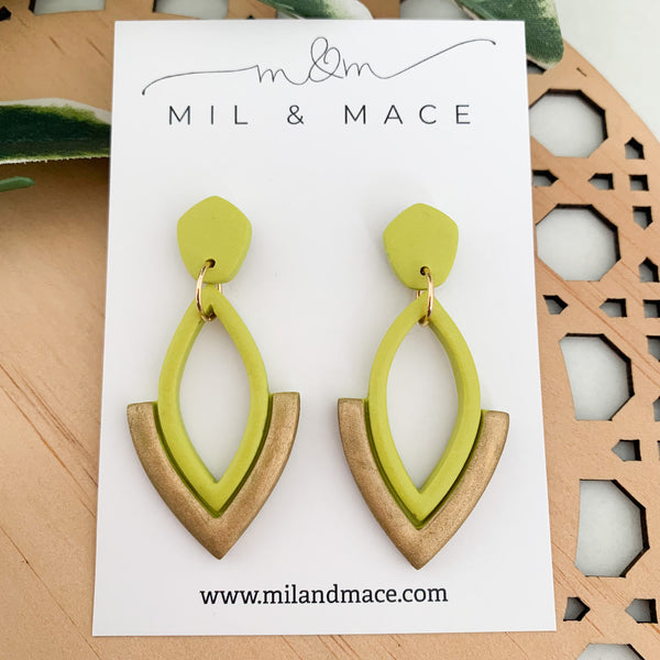 Lilly Polymer Clay Dangle Earrings