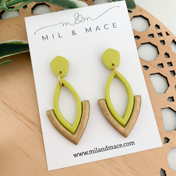 Lilly Polymer Clay Dangle Earrings