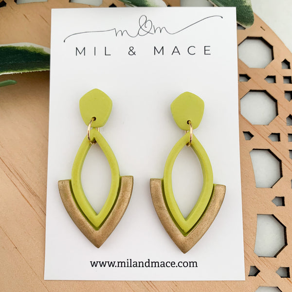 Lilly Polymer Clay Dangle Earrings