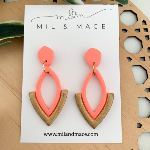 Lilly Polymer Clay Dangle Earrings