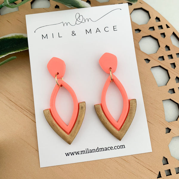 Lilly Polymer Clay Dangle Earrings