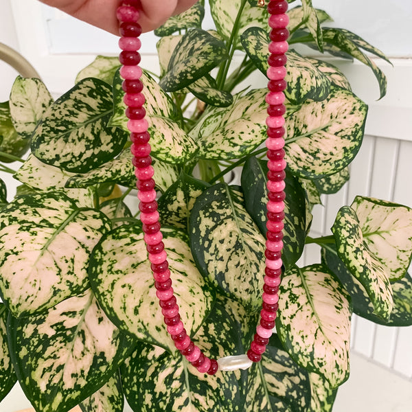 Gemstone Crystal Beaded Necklace