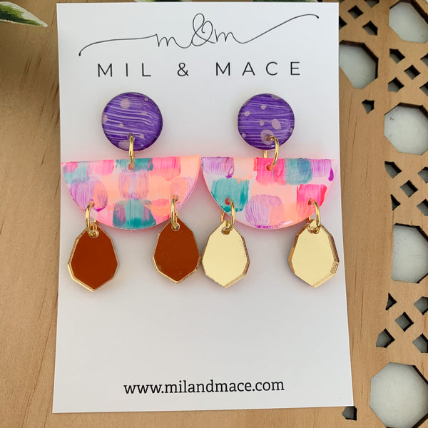 Neon Pop Yupo Dangle Earrings