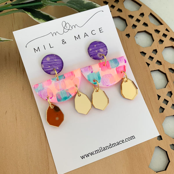 Neon Pop Yupo Dangle Earrings