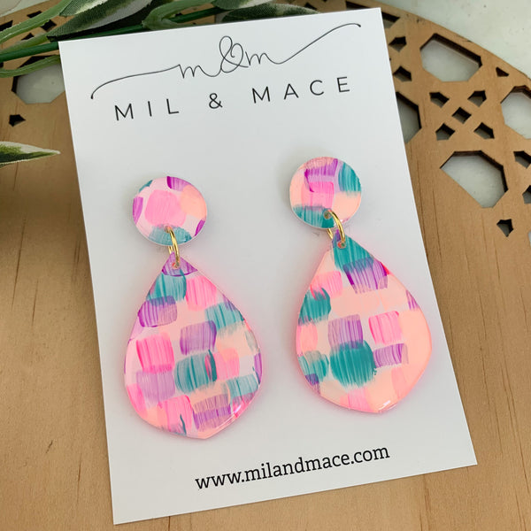 Neon Pop Yupo Dangle Earrings