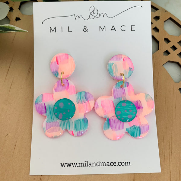 Neon Pop Yupo Dangle Earrings