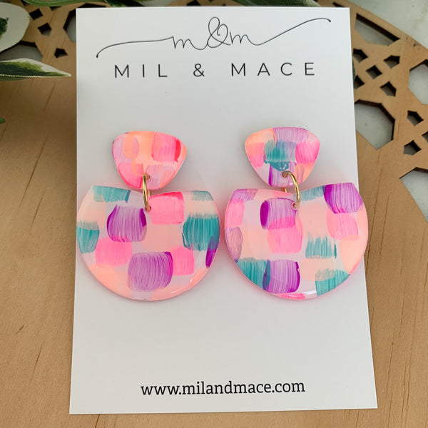 Neon Pop Yupo Dangle Earrings