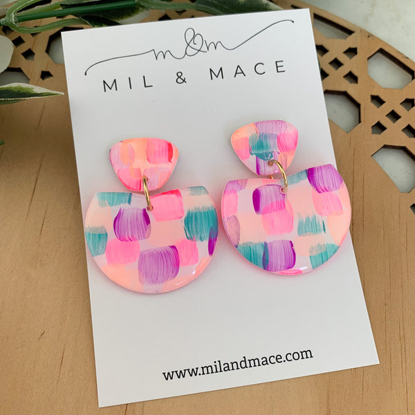 Neon Pop Yupo Dangle Earrings