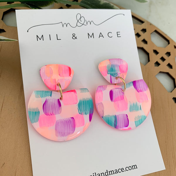 Neon Pop Yupo Dangle Earrings