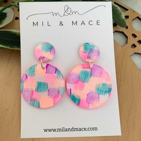 Neon Pop Yupo Dangle Earrings