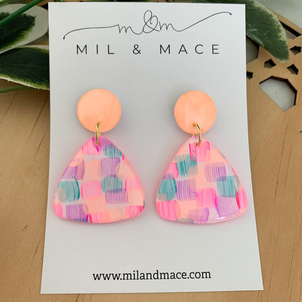 Neon Pop Yupo Dangle Earrings