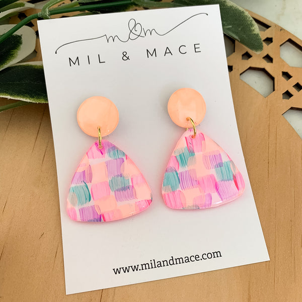 Neon Pop Yupo Dangle Earrings