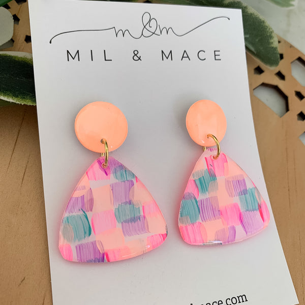 Neon Pop Yupo Dangle Earrings