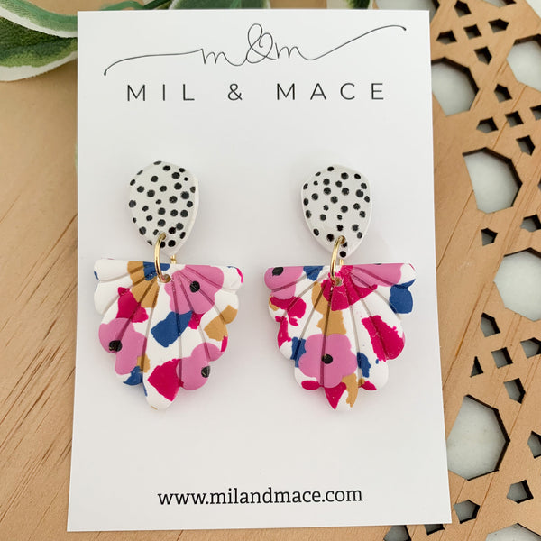 Spring Polymer Clay Dangle Earrings