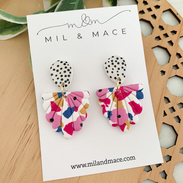 Spring Polymer Clay Dangle Earrings
