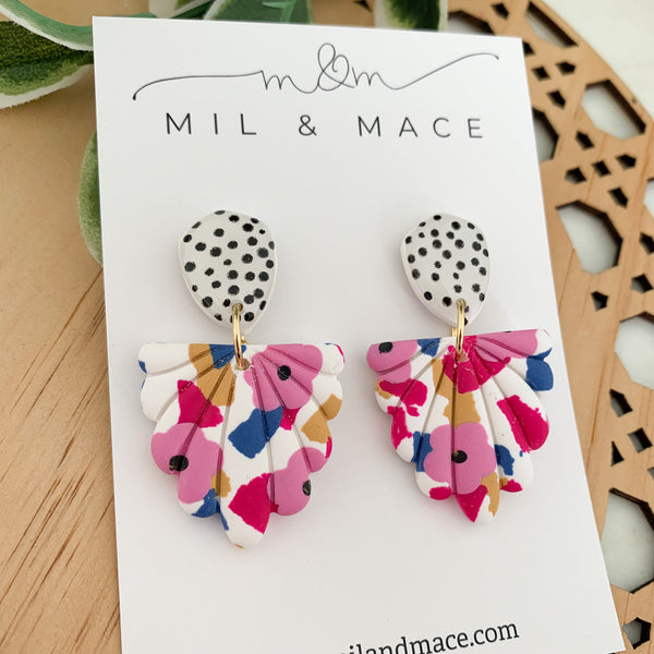 Spring Polymer Clay Dangle Earrings
