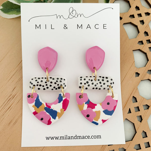 Spring Polymer Clay Dangle Earrings