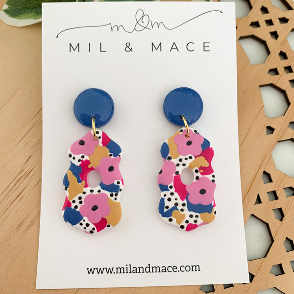 Spring Polymer Clay Dangle Earrings