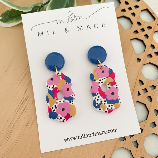 Spring Polymer Clay Dangle Earrings