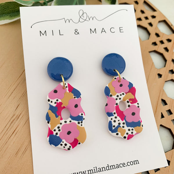 Spring Polymer Clay Dangle Earrings