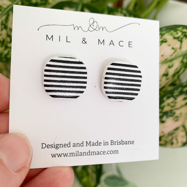 Lucy Polymer Clay Stud Earrings