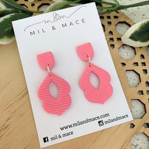 Pinky Polymer Clay Dangle Earrings