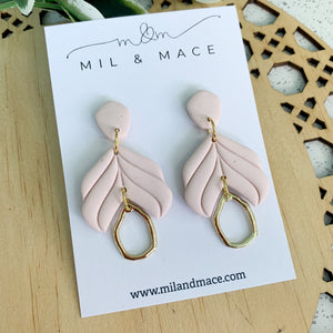 Petal Polymer Clay Dangle Earrings