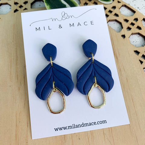 Petal Polymer Clay Dangle Earrings