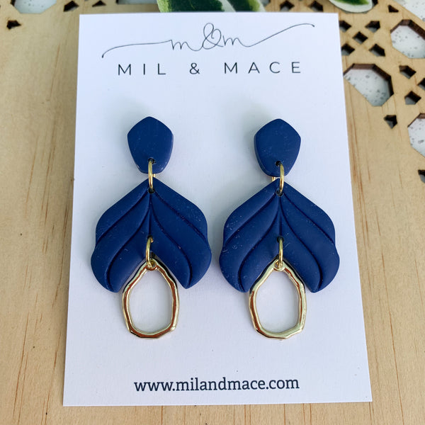 Petal Polymer Clay Dangle Earrings