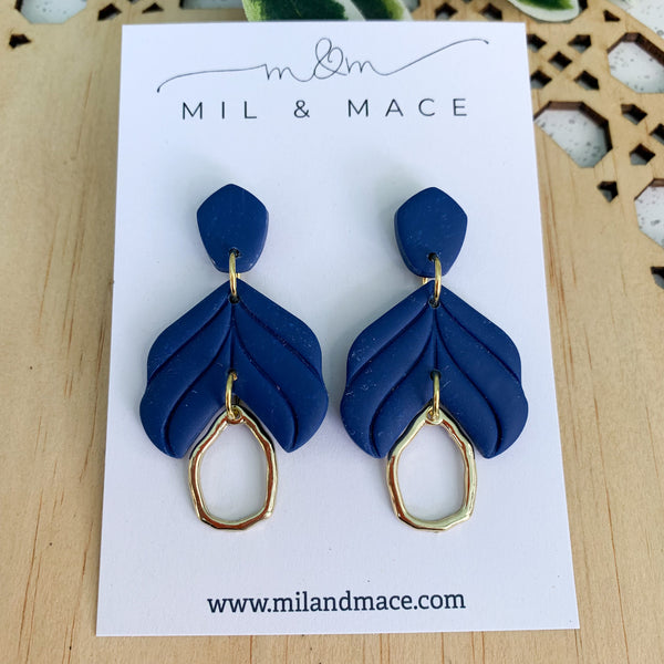 Petal Polymer Clay Dangle Earrings