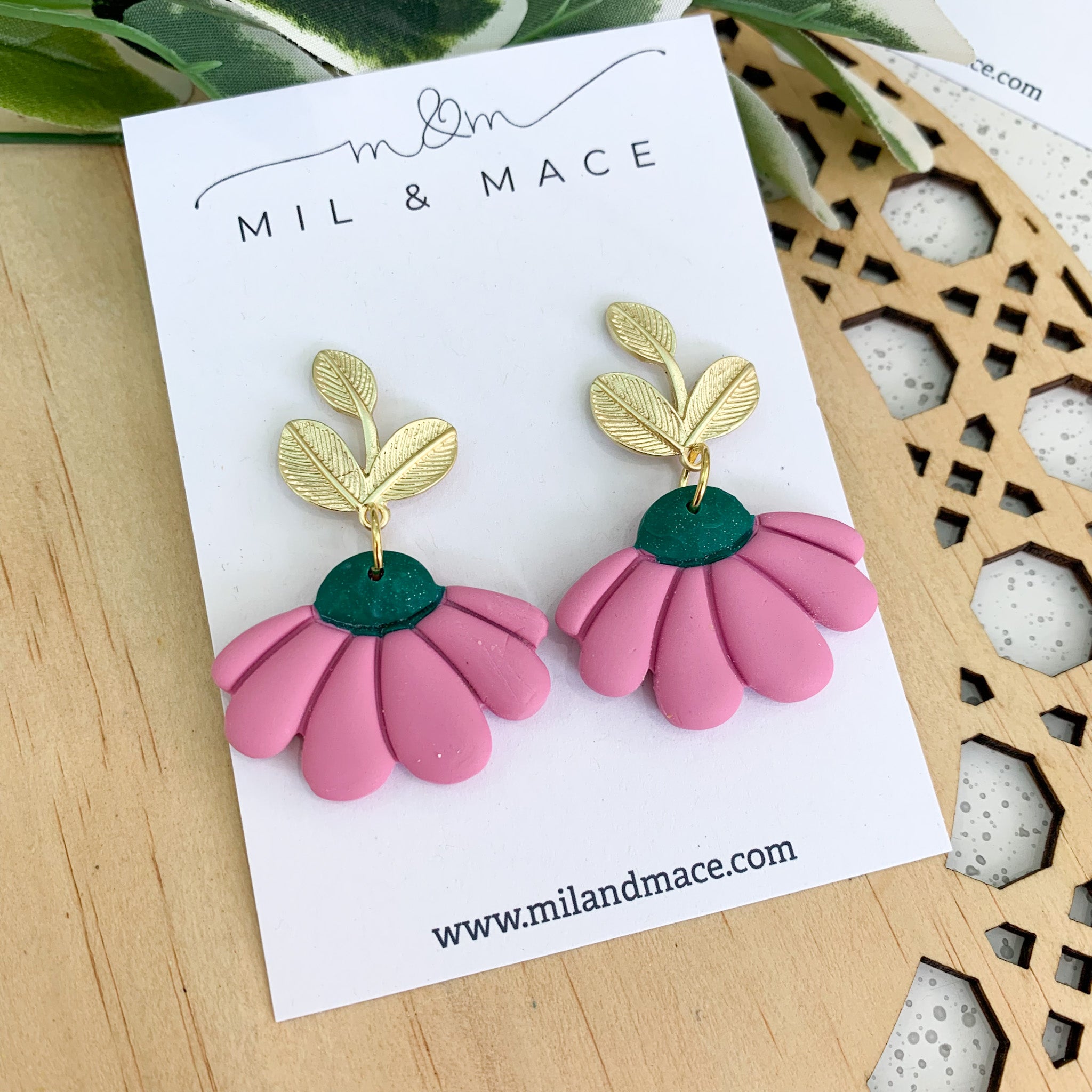 Delila Polymer Clay Dangle Earrings