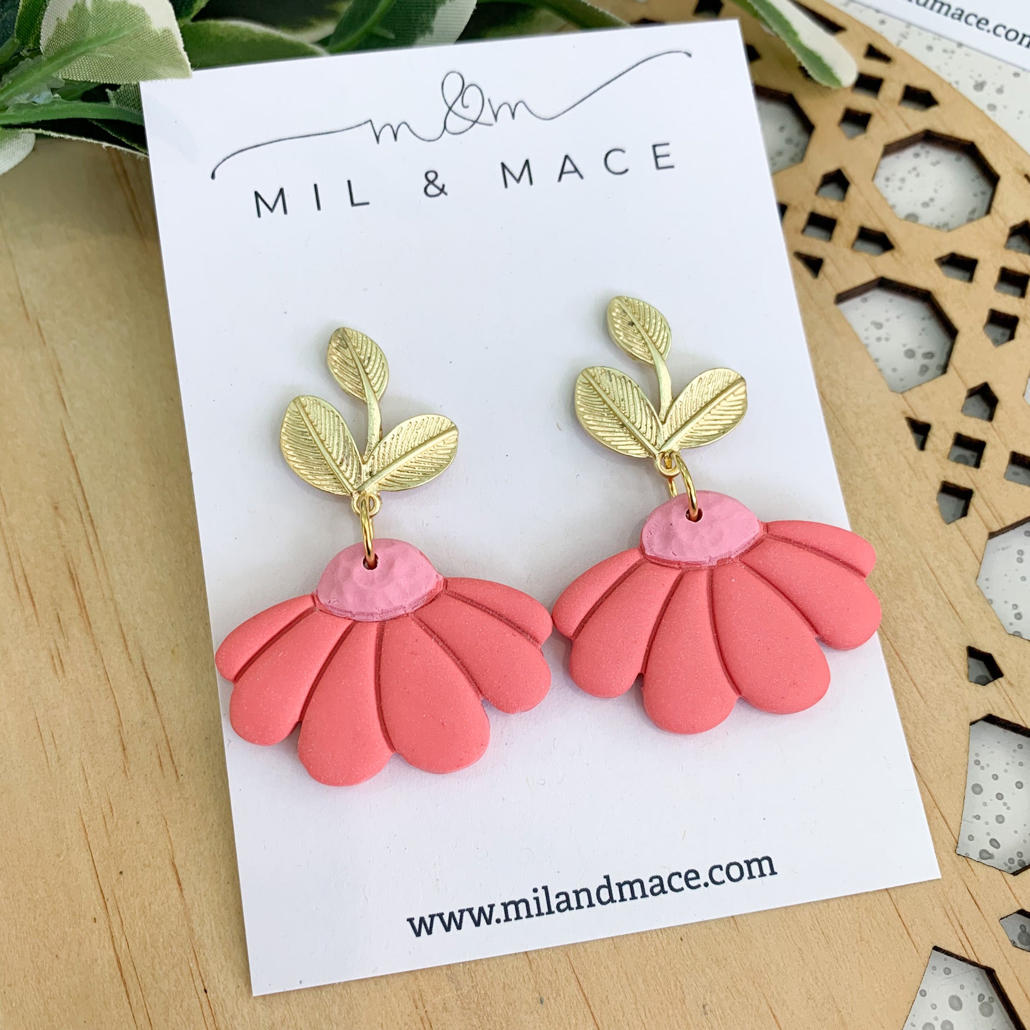 Delila Polymer Clay Dangle Earrings