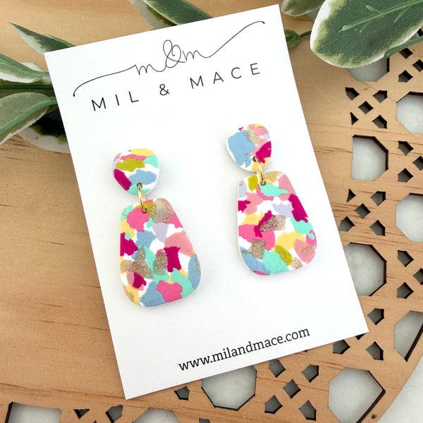 Summer Sorbet Polymer Clay Dangle Earrings