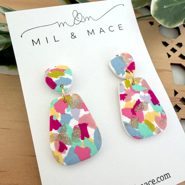 Summer Sorbet Polymer Clay Dangle Earrings