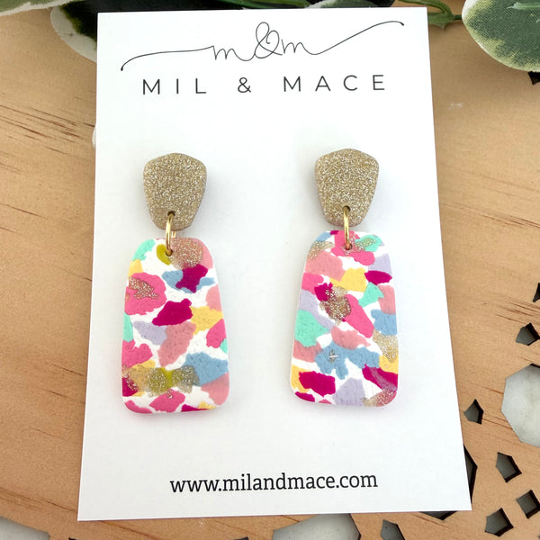 Summer Sorbet Polymer Clay Dangle Earrings