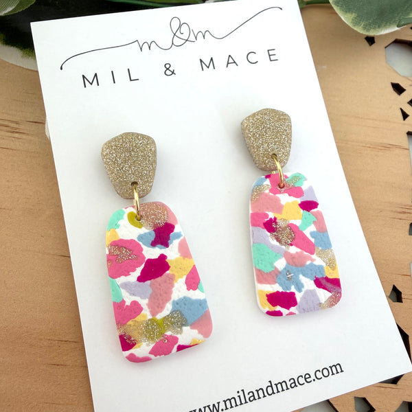 Summer Sorbet Polymer Clay Dangle Earrings