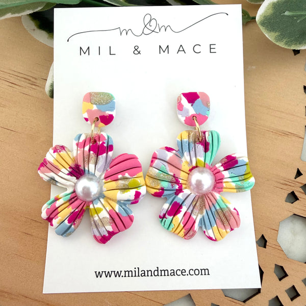 Summer Sorbet Polymer Clay Dangle Earrings