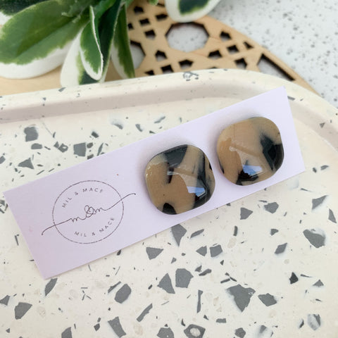 Lucy Polymer Clay Stud Earrings