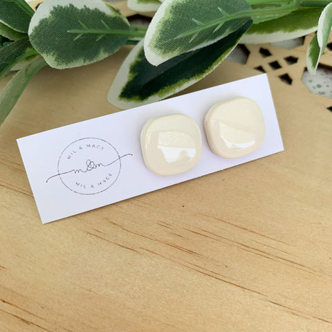 Lucy Polymer Clay Stud Earrings