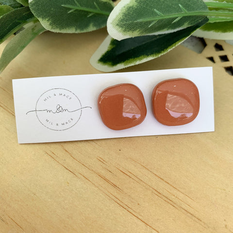 Lucy Polymer Clay Stud Earrings