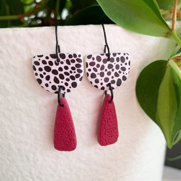 Colour Pop Polymer Clay Hook Dangle Earrings