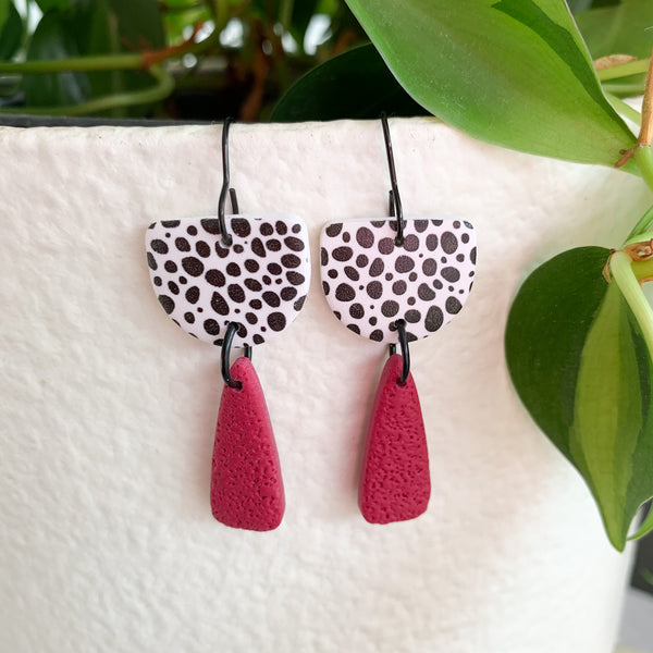 Colour Pop Polymer Clay Hook Dangle Earrings