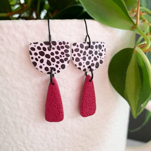 Colour Pop Polymer Clay Hook Dangle Earrings