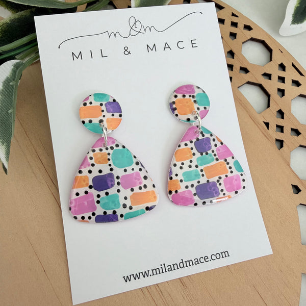 Block Yupo Dangle Earrings