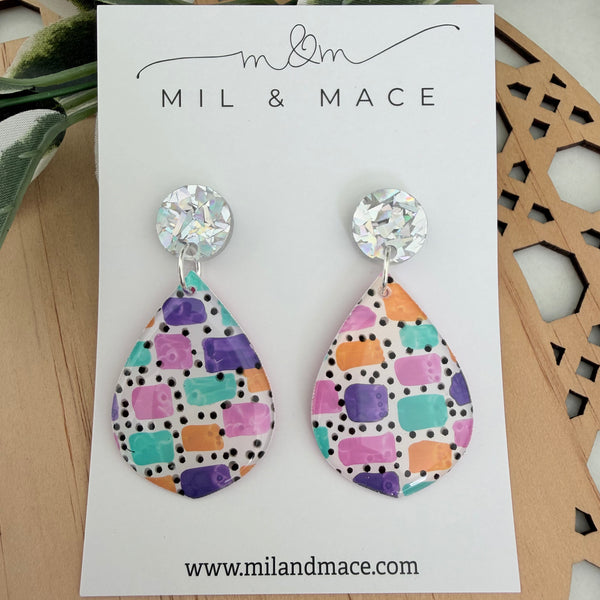 Block Yupo Dangle Earrings
