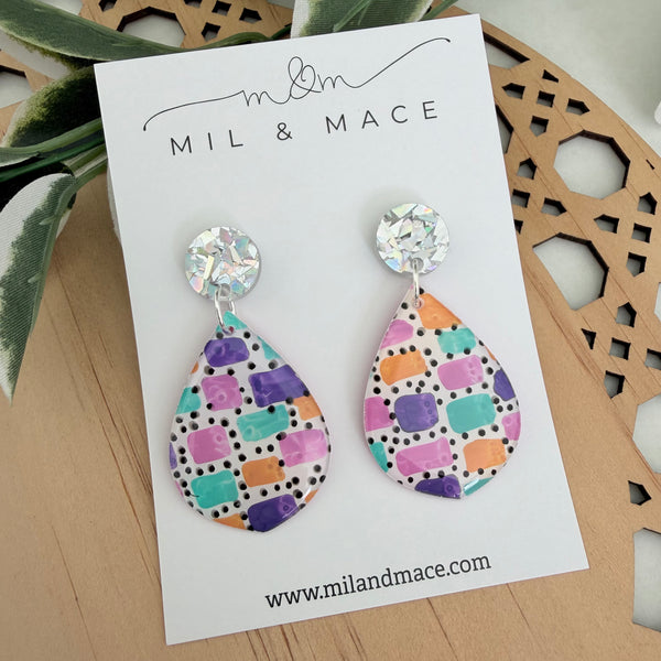 Block Yupo Dangle Earrings