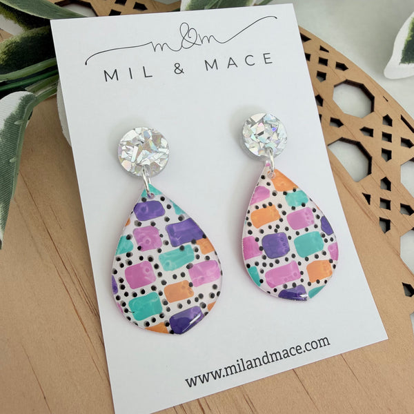 Block Yupo Dangle Earrings