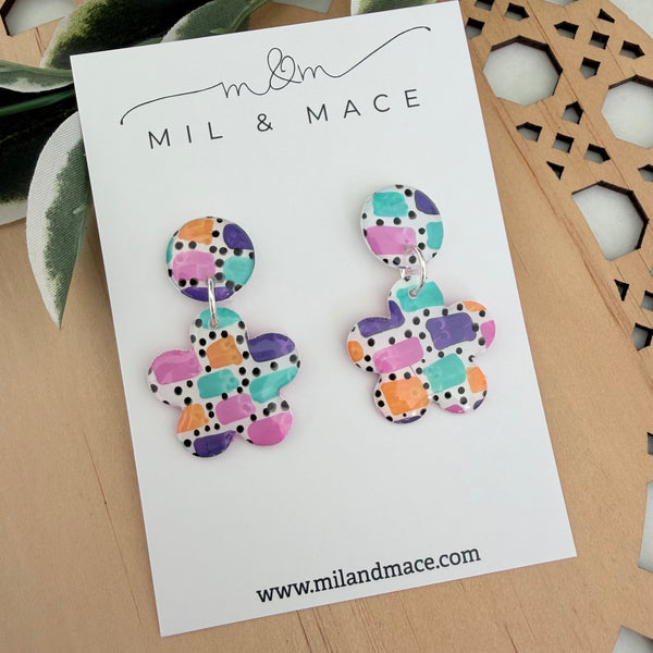 Block Yupo Dangle Earrings