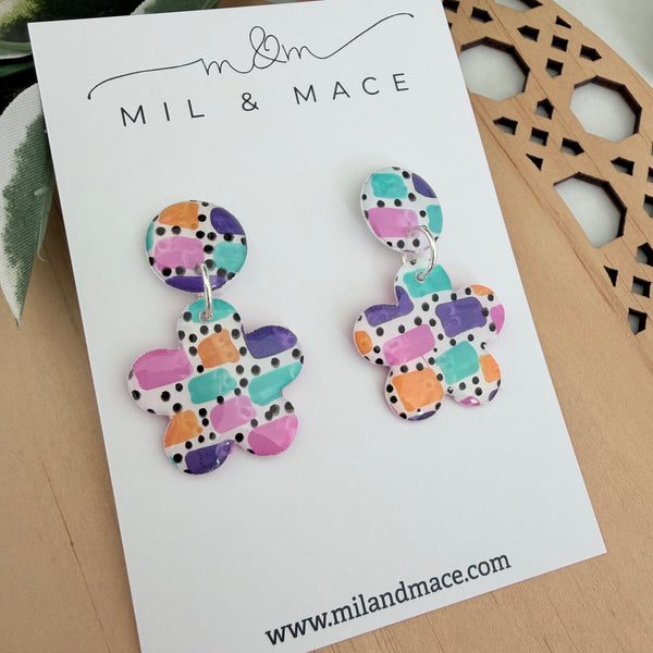 Block Yupo Dangle Earrings