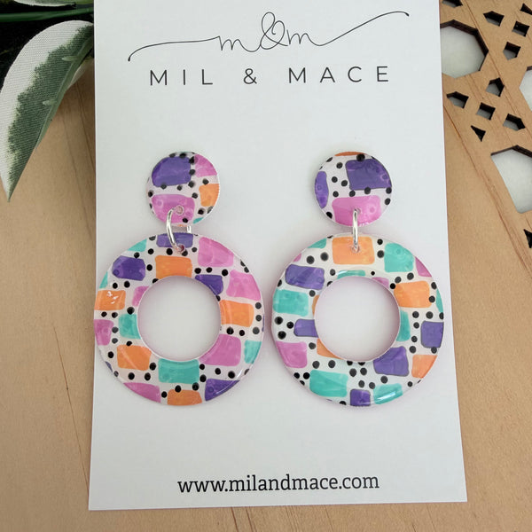Block Yupo Dangle Earrings
